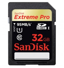 SANDISK SD 32GBext. pro90/95mb/s