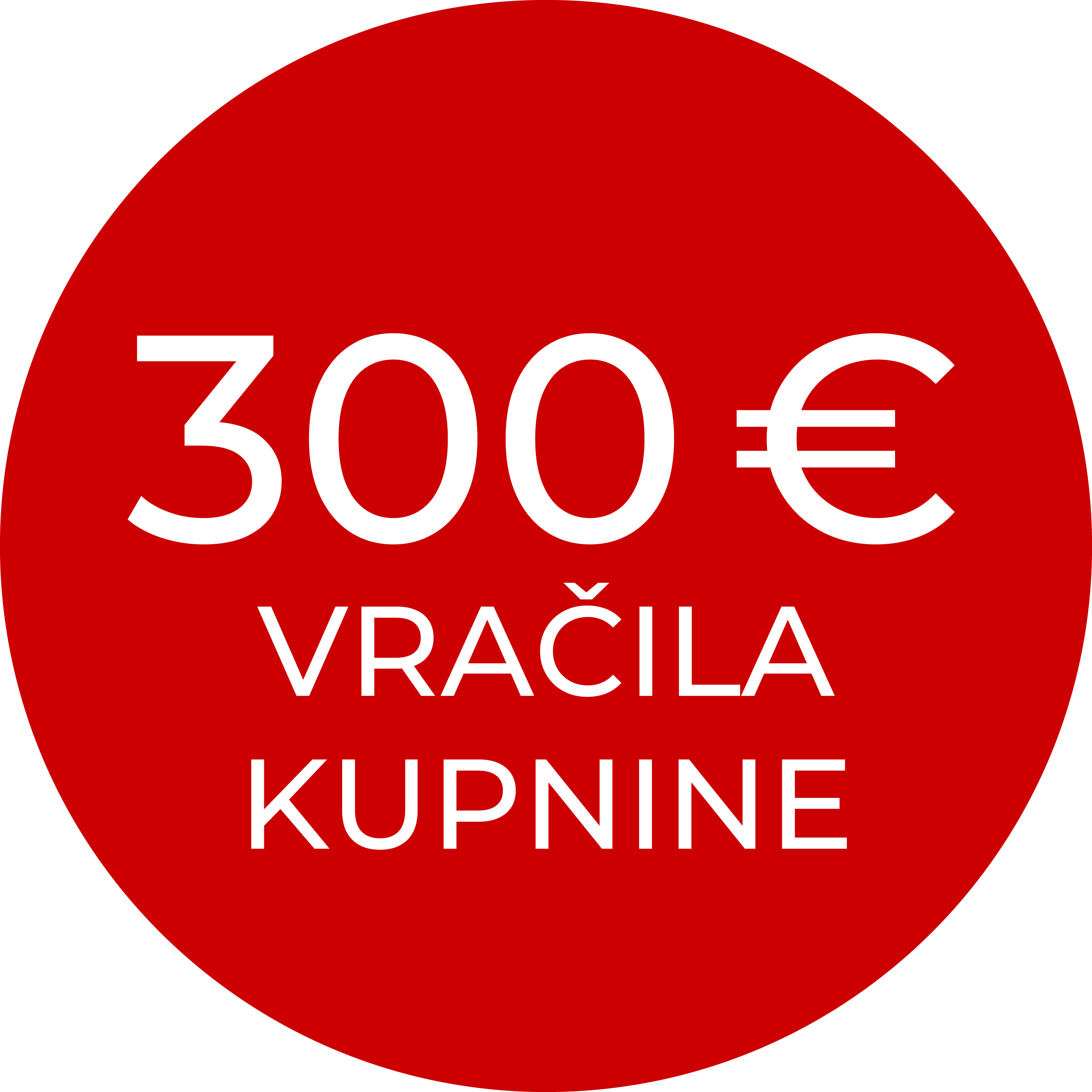 300 € vračila kupnine